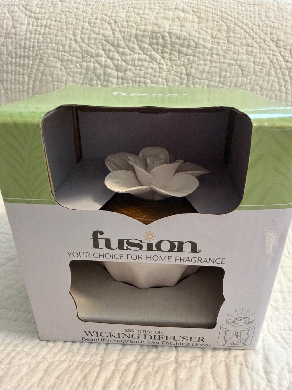 Fusion White Floral Wicking Diffuser
